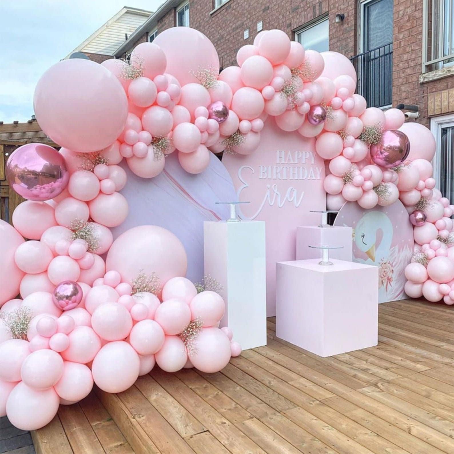 Baby Pink MATTE Balloon Garland Arch Kit for Birthday Baby Etsy