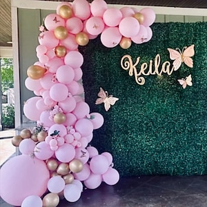 DIY Pink Balloon Garland Kit  | Pink Baby Shower | Girl Birthday | Bridal Shower | Pink Wedding | Matte Pink Balloons | It's A Girl
