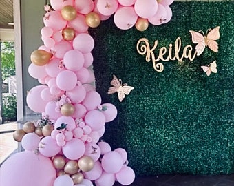 DIY Pink Balloon Garland Kit  | Pink Baby Shower | Girl Birthday | Bridal Shower | Pink Wedding | Matte Pink Balloons | It&#39;s A Girl