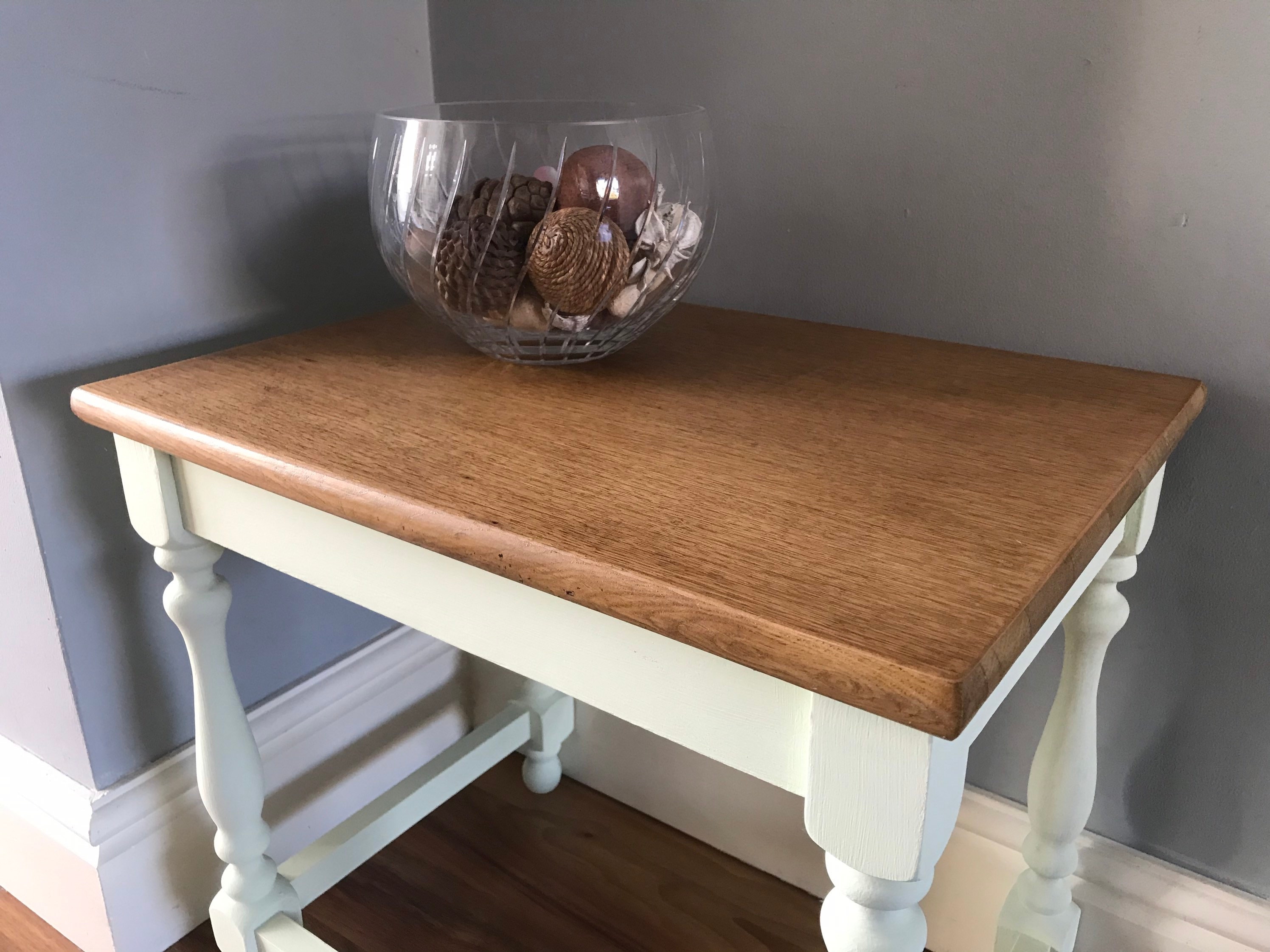 Upcycled Side Table in Frenchic Chalk Etsy