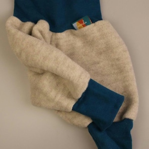 Bloomers wol biologische merino wol fleece babybroek katoen