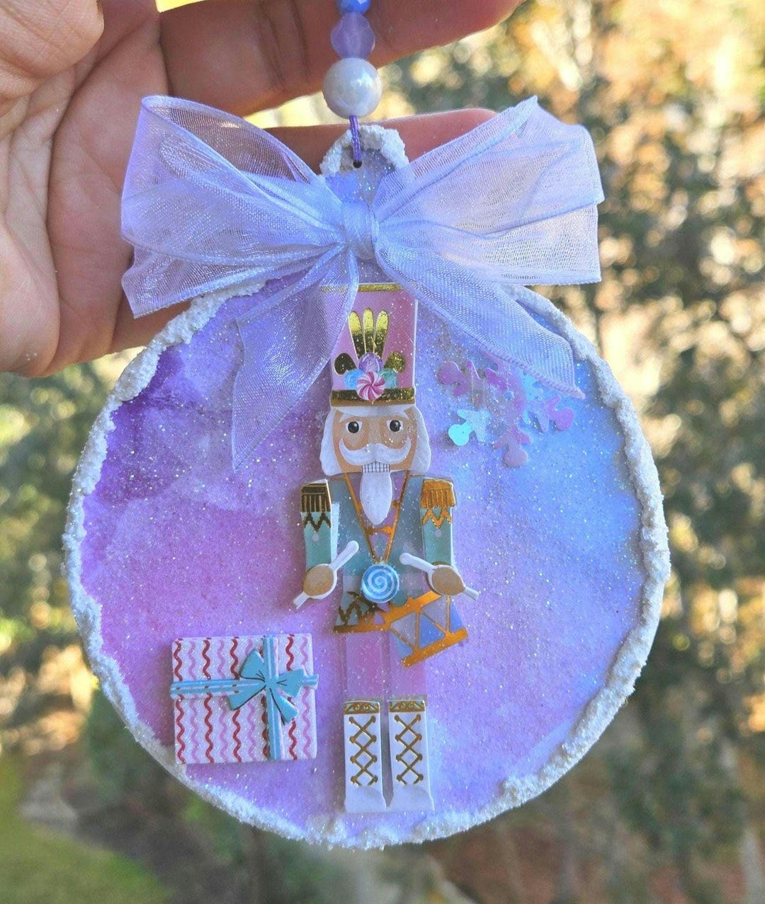 Pastel Nutcracker Ornament Trio main image 1
