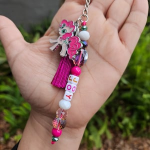 Kids my little pony keychain/my little pony back pack accessories
