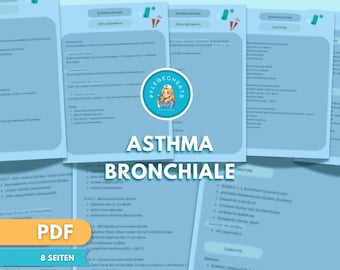Astmastudieanteckningar | Sjuksköterskeutbildning PDF | Sjuksköterskeprov och examensförberedelser för sjuksköterskor