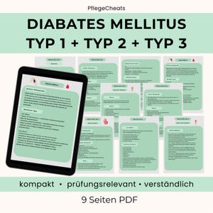Apuntes de estudio sobre diabetes mellitus para la formación en enfermería (PDF) | Examen de enfermería y preparación para profesionales de enfermería