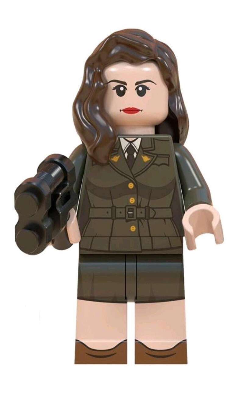 Fat Thor Old Cap. Agent Carter and Howard Stark custom Minifigure set of 4