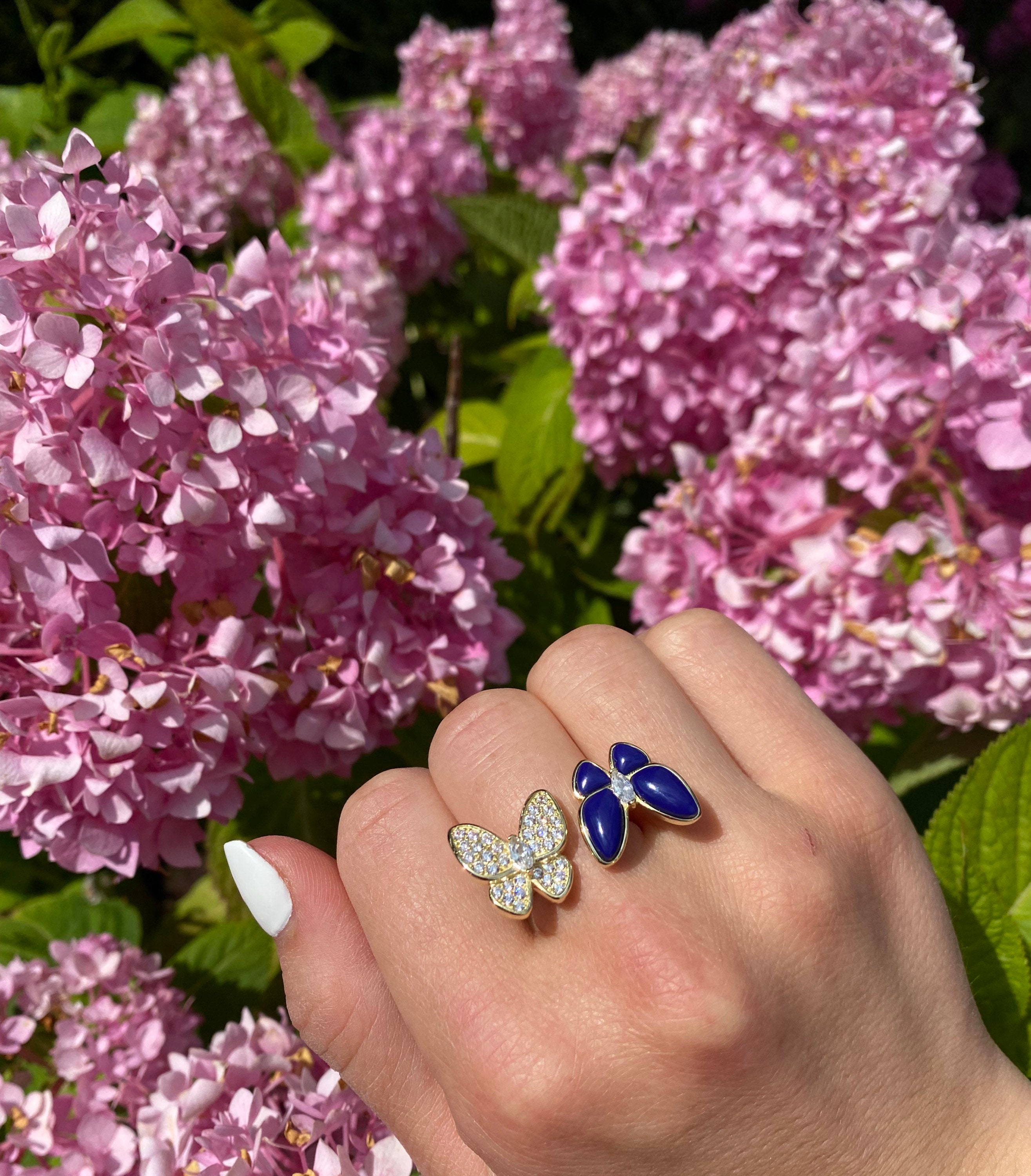 Van Cleef Butterfly Ring Dupe