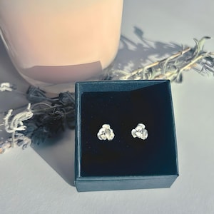 Field of Violets Stud Earrings, Nature Jewellery, GENUINELY HANDMADE, Unique Sustainable and Ethical Jewellery, Perfect Gift