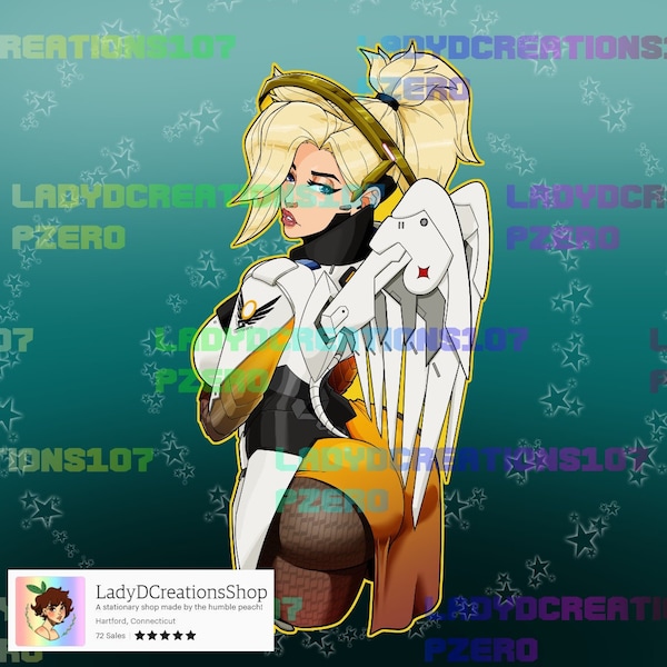 Sexy Overwatch Sticker (Variations and Pack) - Glossy Sticker(s)