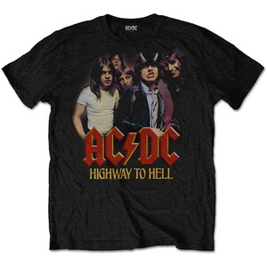 Kids T-shirt-NOUVEAU & OFFICIEL! Noir AC/DC "Highway To Hell Groupe" 