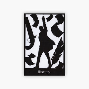 Hamilton inspired transparent stickers