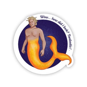 Mermaid Stede Glossy Sticker - Inspiriert von Our Flag Means Death