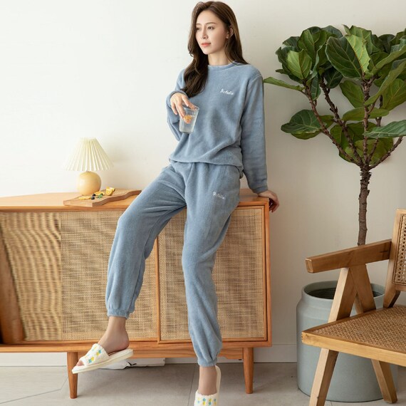 two piece velvet pajama set