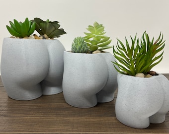 Cheeky Butt Planter, 3D Printed Booty Pot