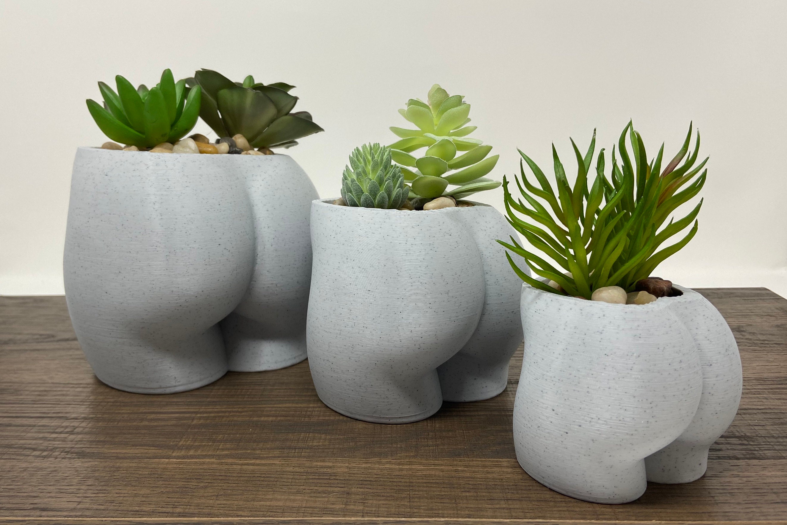 Cheeky Butt Planter, 3D Printed Booty Pot