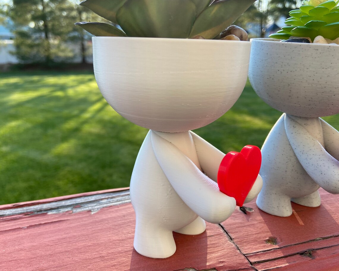 Love Succulent Planter People Planter Zen Planter Garden Etsy