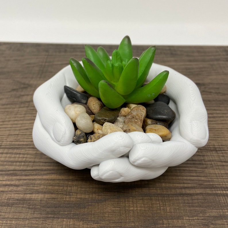 Hands Planter Hand Bowl Storage Tray Organizer Hands Plant Pot Jewelry Holder image 9