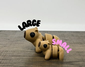 Fun Capybara Focus Fidget Toy | Articulated Desk Pet for Stress Relief & Concentration | Cute Animal Gift for Kids and Adults