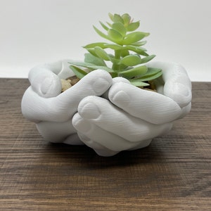 Hands Planter Hand Bowl Storage Tray Organizer Hands Plant Pot Jewelry Holder image 5