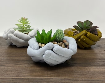 Hands Planter - Hand Bowl - Storage Tray - Organizer - Hands Plant Pot - Jewelry Holder