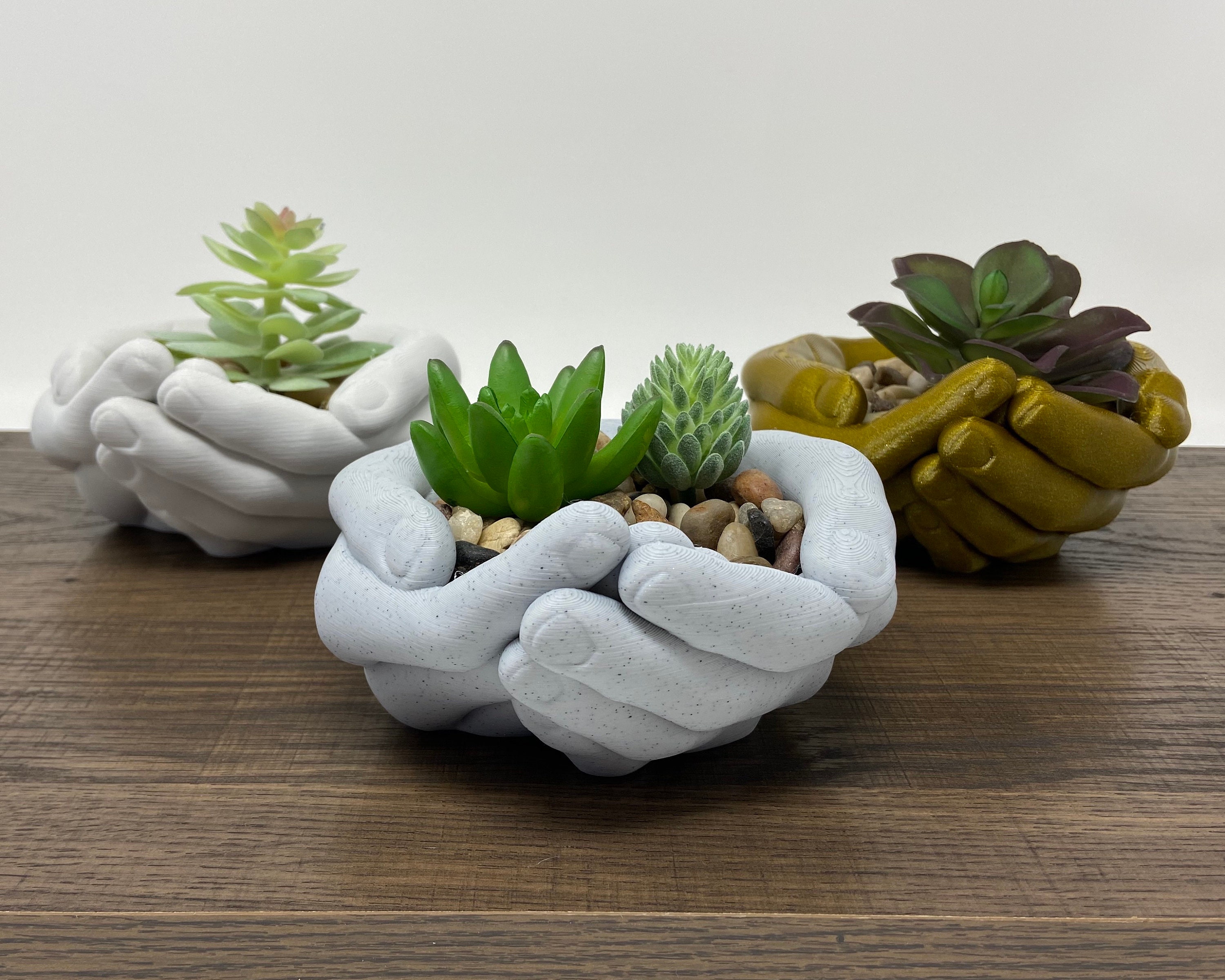 Hands Planter - Hand Bowl - Storage Tray - Organizer - Hands Plant Po…