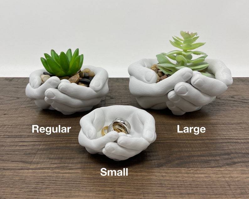 Hands Planter Hand Bowl Storage Tray Organizer Hands Plant Pot Jewelry Holder image 2