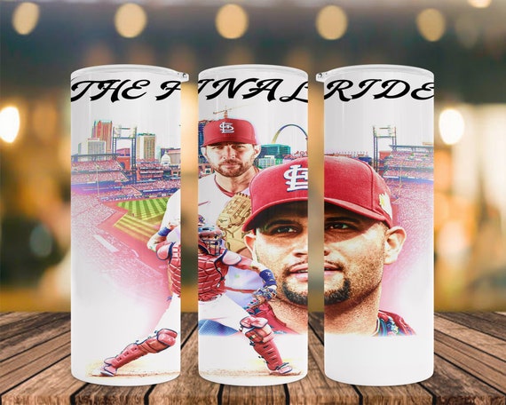 Molina Wainwright And Pujols The Final Ride Full Wrap Sublimation Tumbler