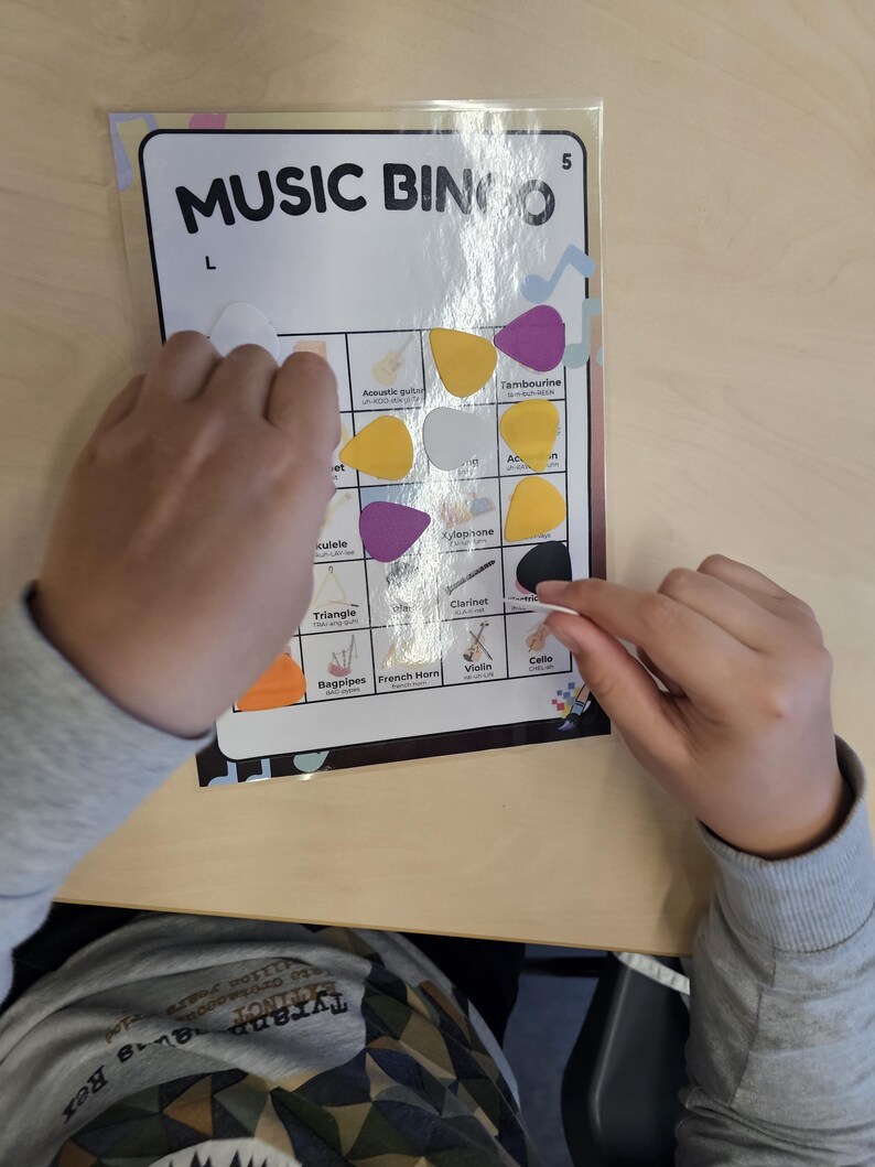 Music Instrument Bingo Printable | Fun Classroom Game | 15 Unique Boards for KS2 & Elementary Music image 11