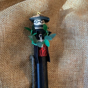 St. Damien of Molokai Wooden Doll Ornament