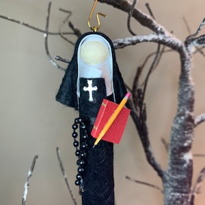 St. Mother Theodore Guerin Wooden Doll Ornament