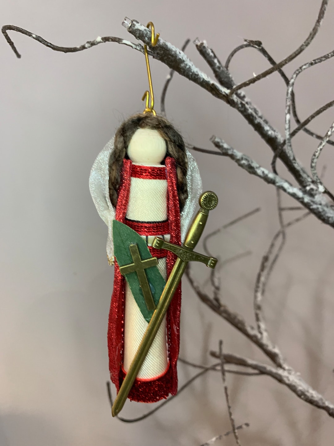 St Sabina Wooden Doll Ornament Etsy