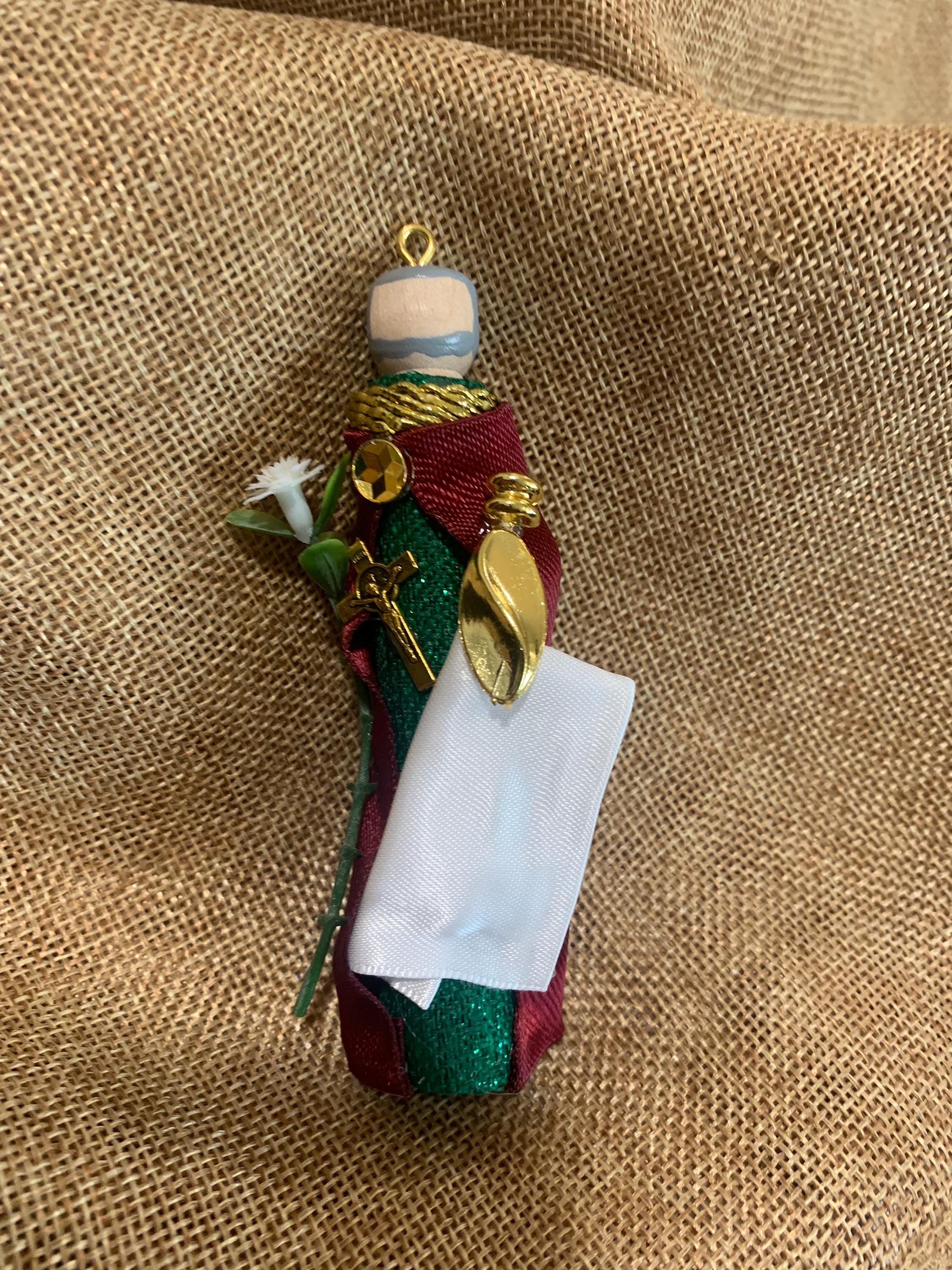 St. Joseph of Arimathea Wooden Doll Ornament - Etsy
