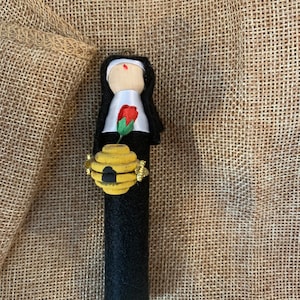 St. Rita of Cascia Wooden Doll Ornament