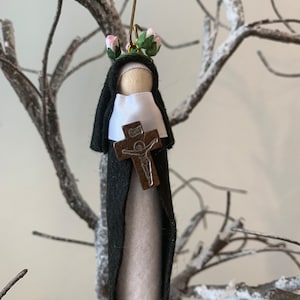 St. Rose of Lima Wooden Doll Ornament