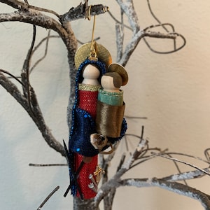 Our Lady of Perpetual Help Wooden Doll Ornament