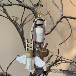 Old Testament Jacob Wooden Doll Ornament