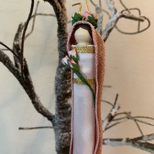 Our Lady of the Rose Wooden Doll Ornament