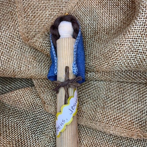 St. Christiana (Nina/Nino) of Georgia Wooden Doll Ornament