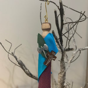 Hl.Matthias der Apostel Holzpuppenschmuck