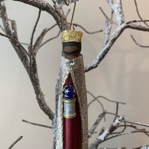 Nativity Magi Wiseman King Caspar Wooden Doll Ornament