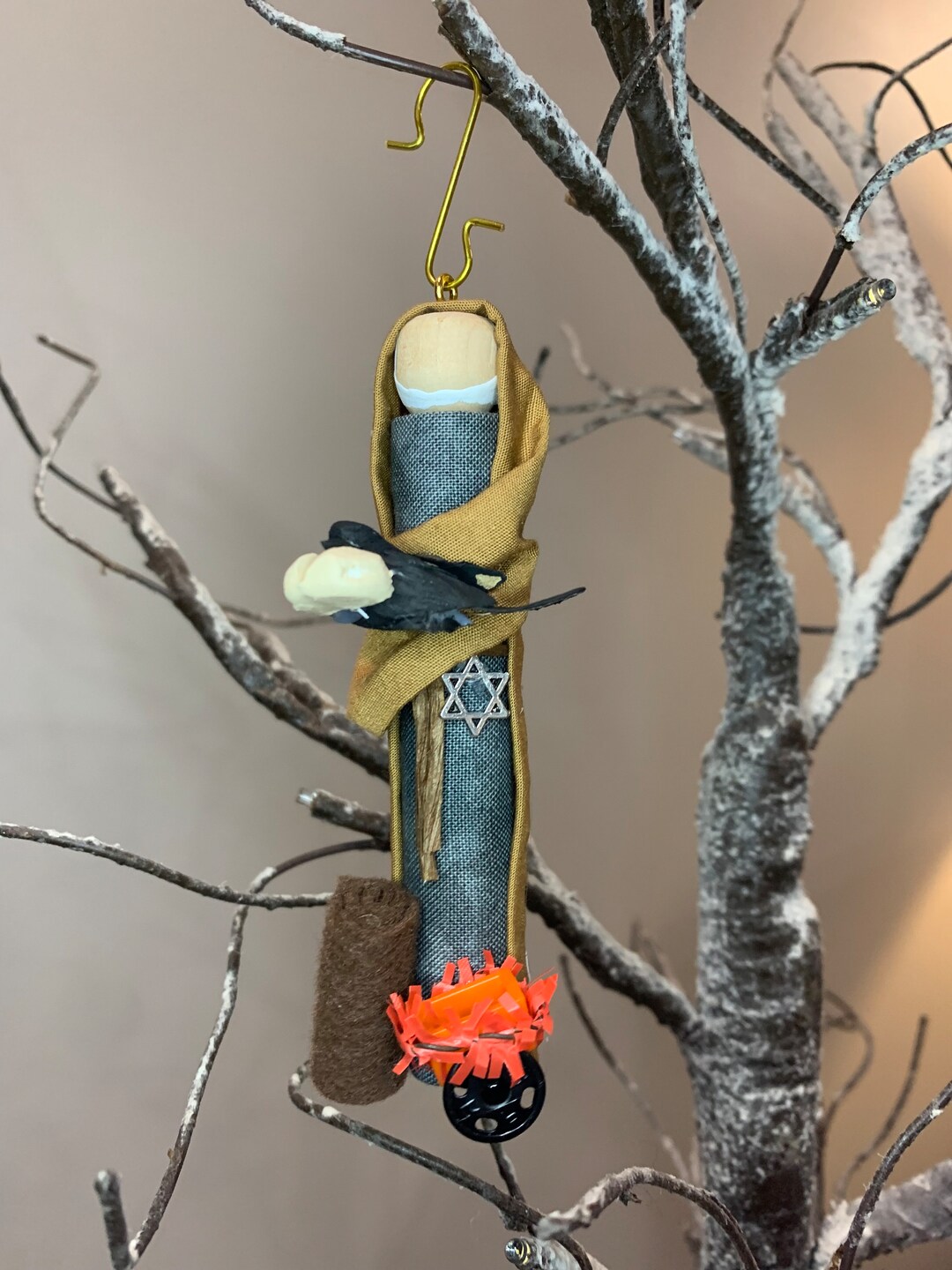 Elijah Puppet Old Testament Elijah Wooden Doll Ornament - Etsy