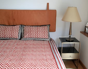 Conjunto de lençol 100% impresso à mão e travesseiro combinando