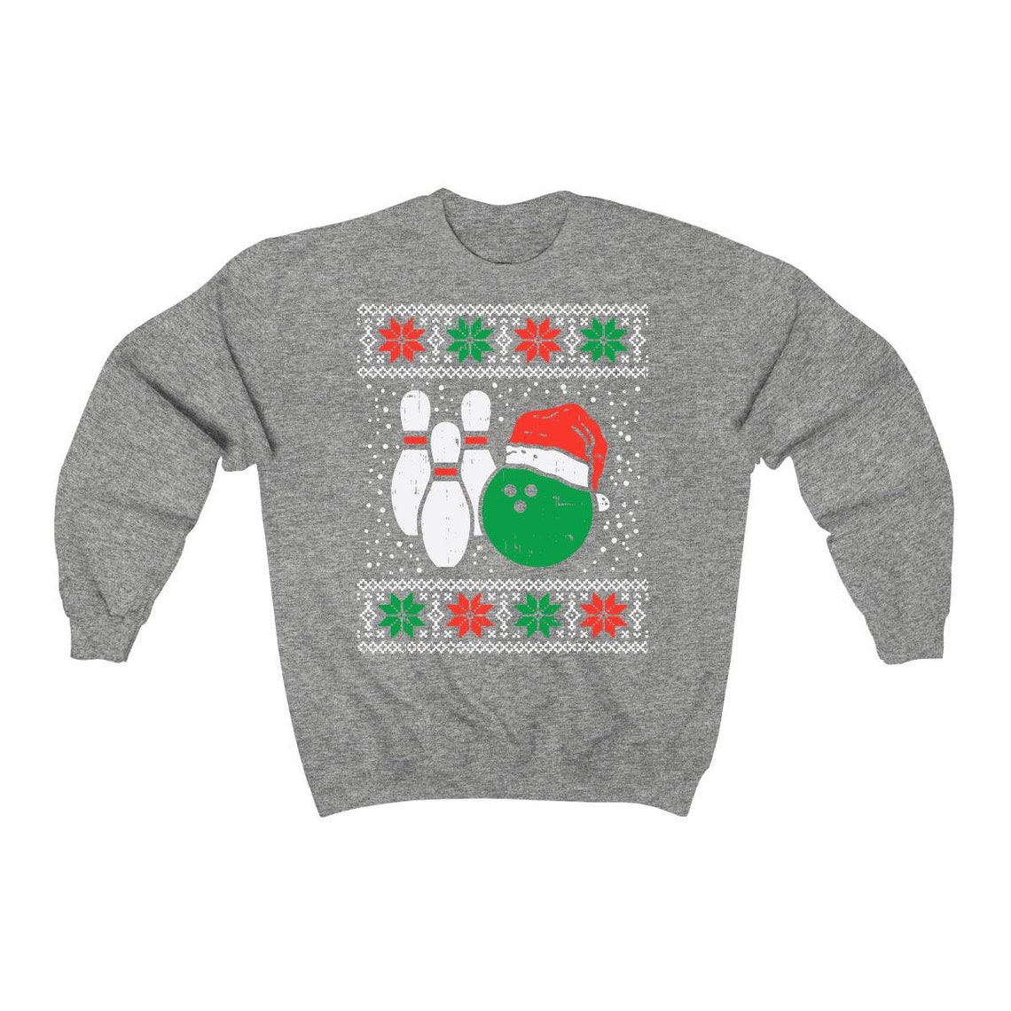 Bowling Ugly Christmas Sport Bowls Xmas Men Gift TShirt Ugly Etsy