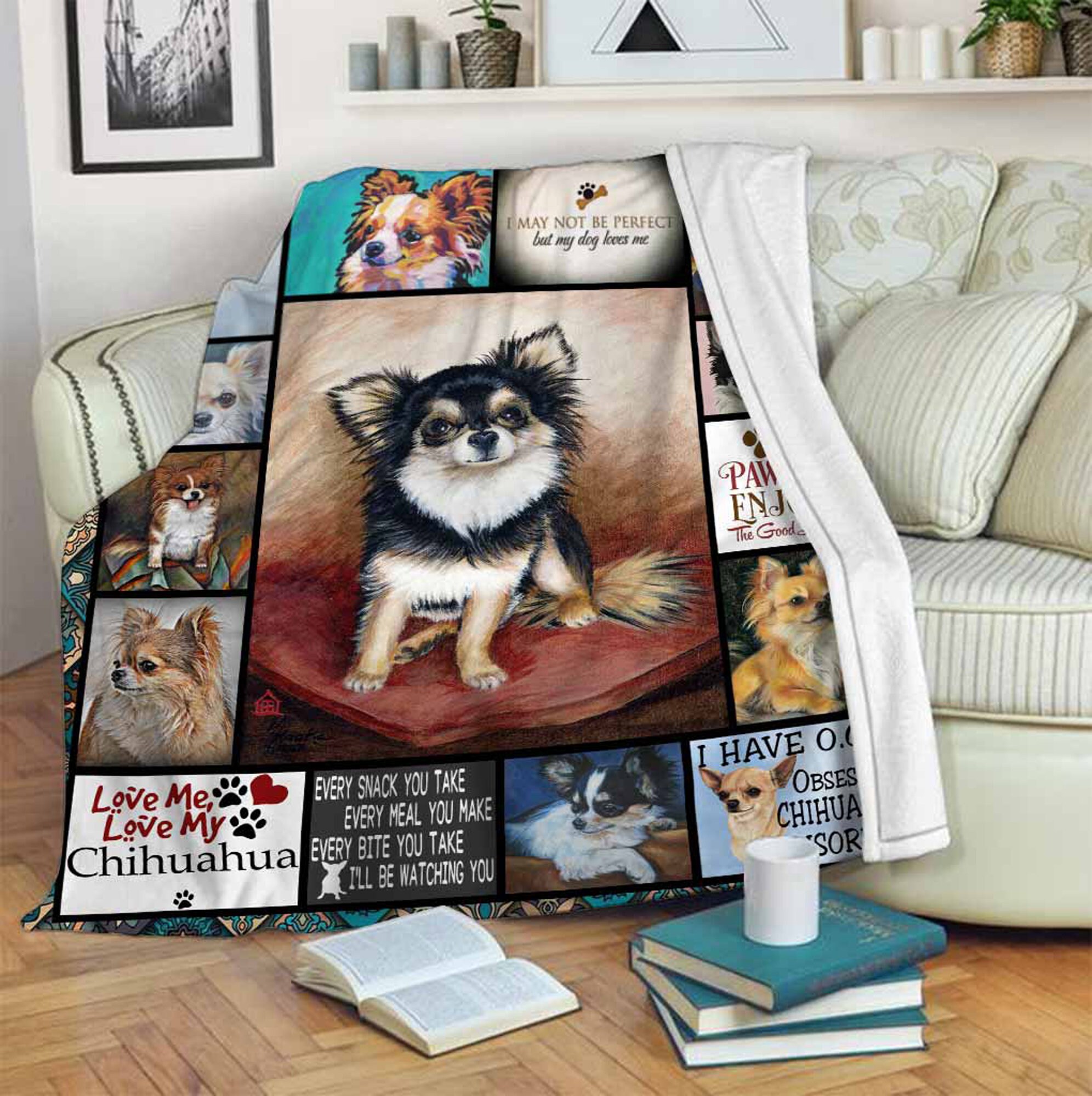 Cute Chihuahua BlanketMink BlanketFleece BlanketSherpa Etsy