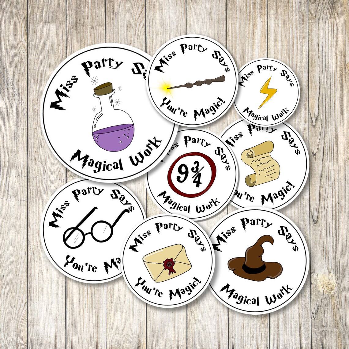 Harry Potter Teacher Stickers / Personalised Teacher Reward Etsy