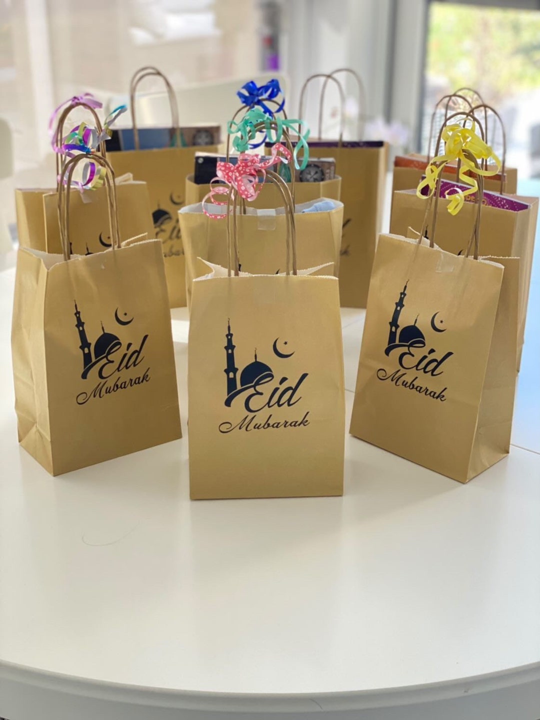 Eid Gift Bag Eid Mubarak Gift Bags Gift Bags Custom Paper Etsy