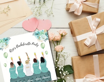 Personalized Bachelorette Party Invitation: Bridesmaid Proposal Card (Digital)