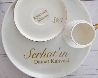 Damat Kahvesi Sticker Set, Groom's Name and Kıyamam bilirsin