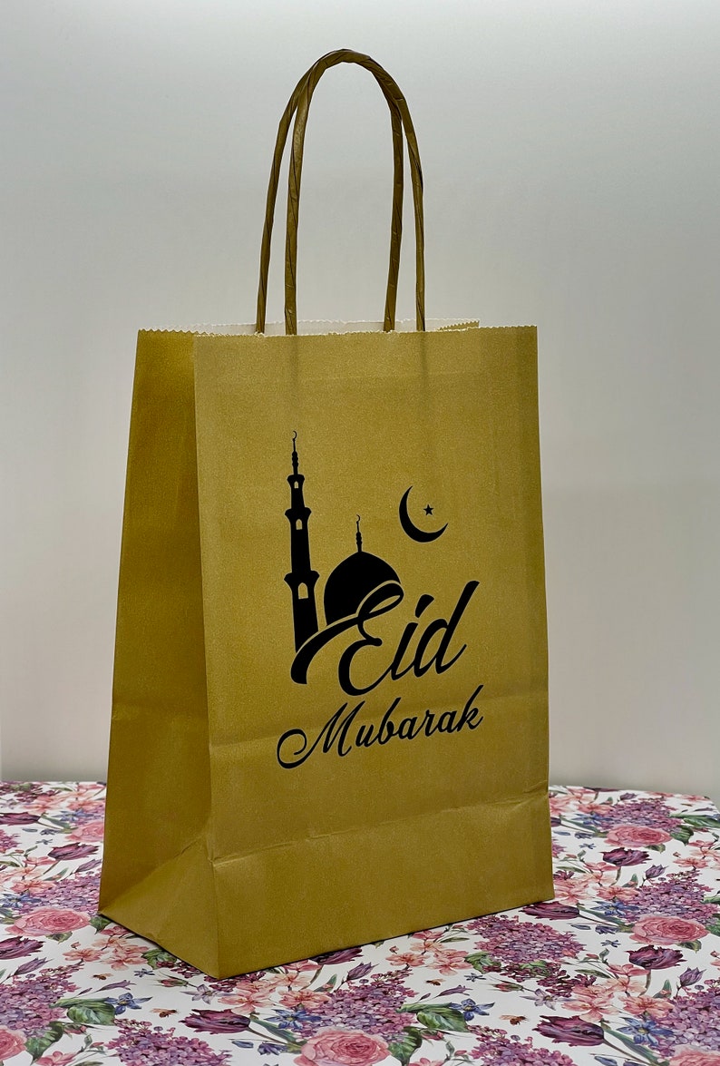 Eid Gift Bag Eid Mubarak Gift Bags Gift Bags Custom Paper Etsy