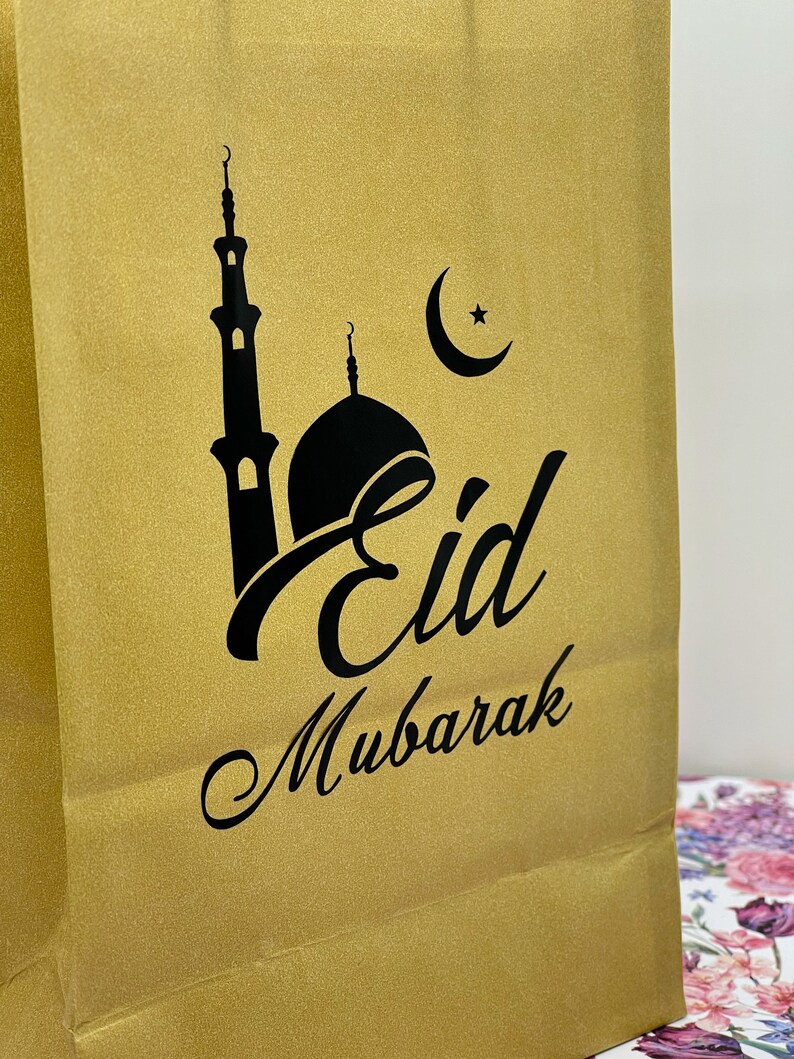 Eid Gift Bag Eid Mubarak Gift Bags Gift Bags Custom Paper Etsy